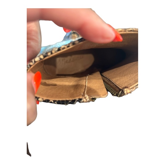 MADEWELL Fiona Boot in Snake Embossed Brown Leather Size 6 COLOR: WOOD ASH MULTI - Picture 8 of 9